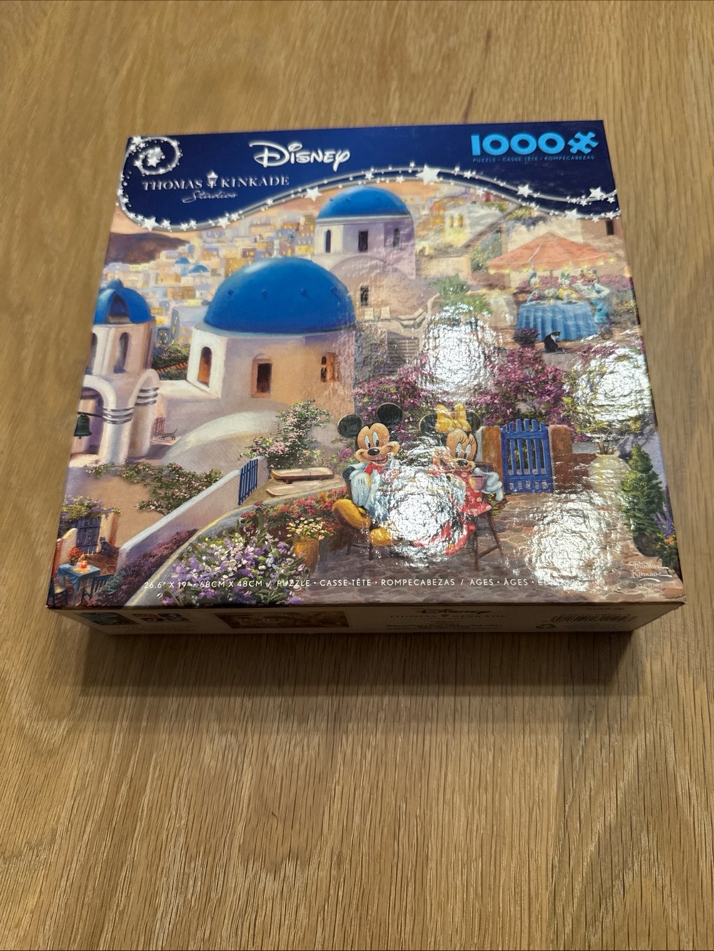 Thomas Kinkade Disney Mickey & Minnie in Greece 1000 Piece Jigsaw Puzzle Ceaco